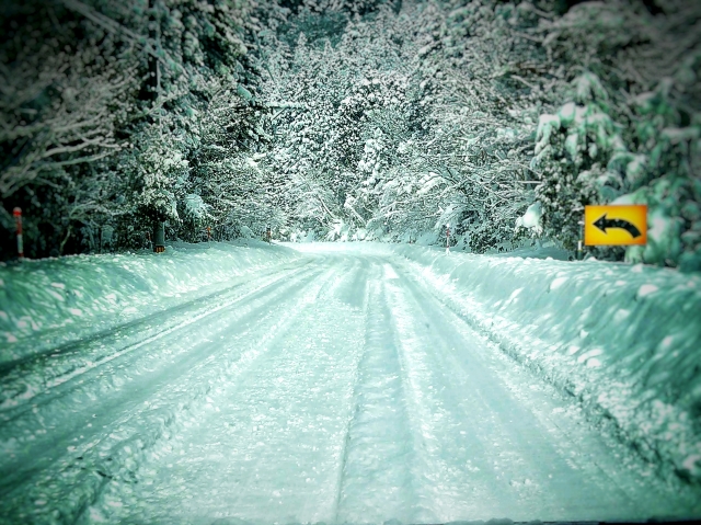 雪道大雪